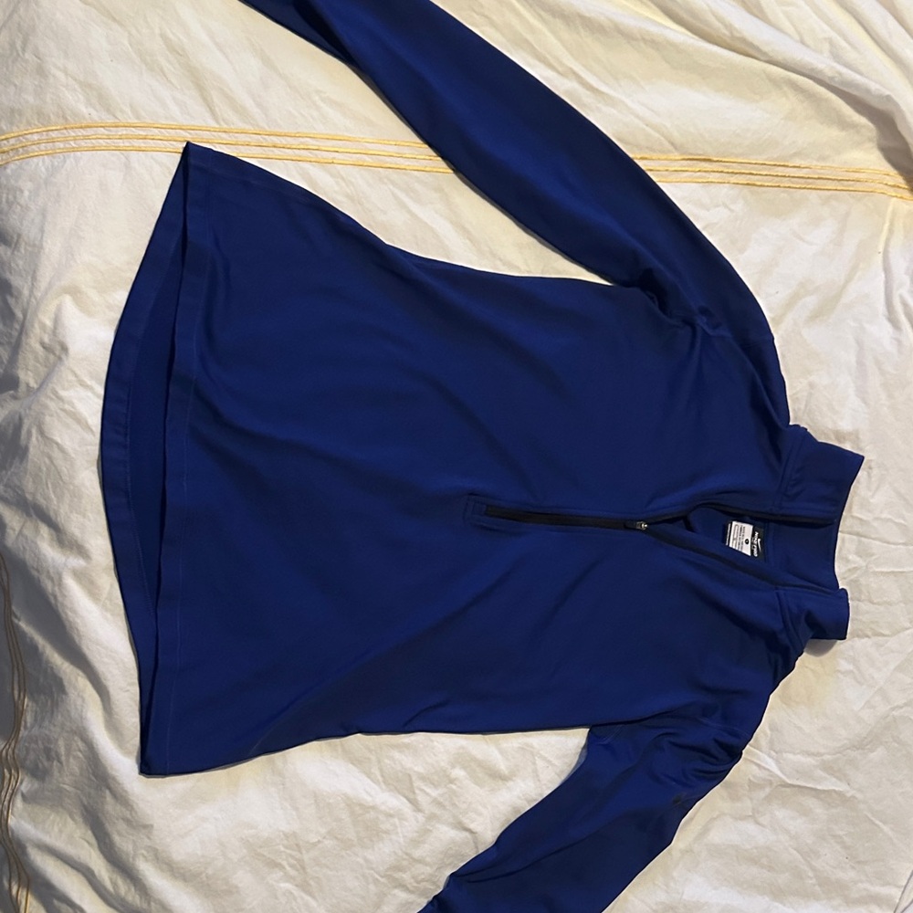 Nike Pro Dri-fit Blue Quarter-Zip Pullover